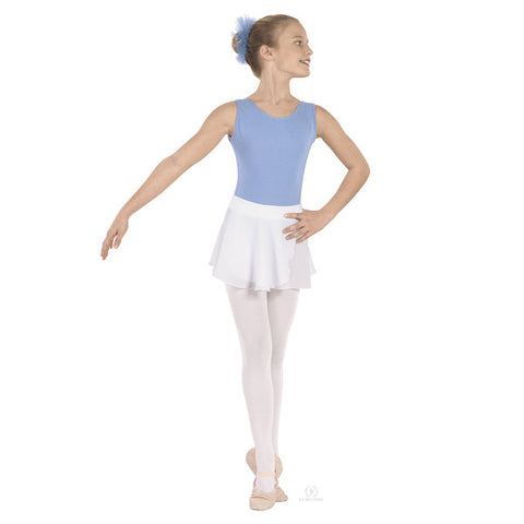 Pull On Georgette Skirt (White) - Dancer's Wardrobe