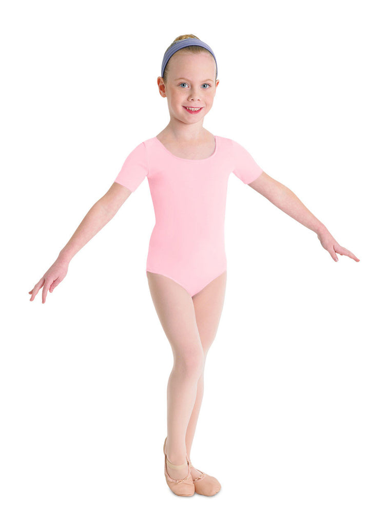Child Basic Short Sleeve Leotard (Candy Pink) cl5402 - Dancer's Wardrobe