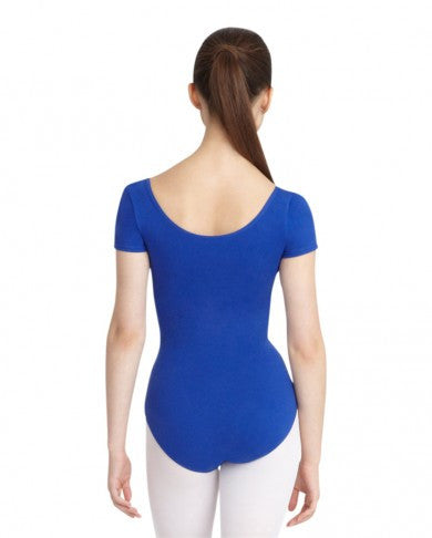 Adult Short Sleeve Leotard (Royal) - Dancer's Wardrobe