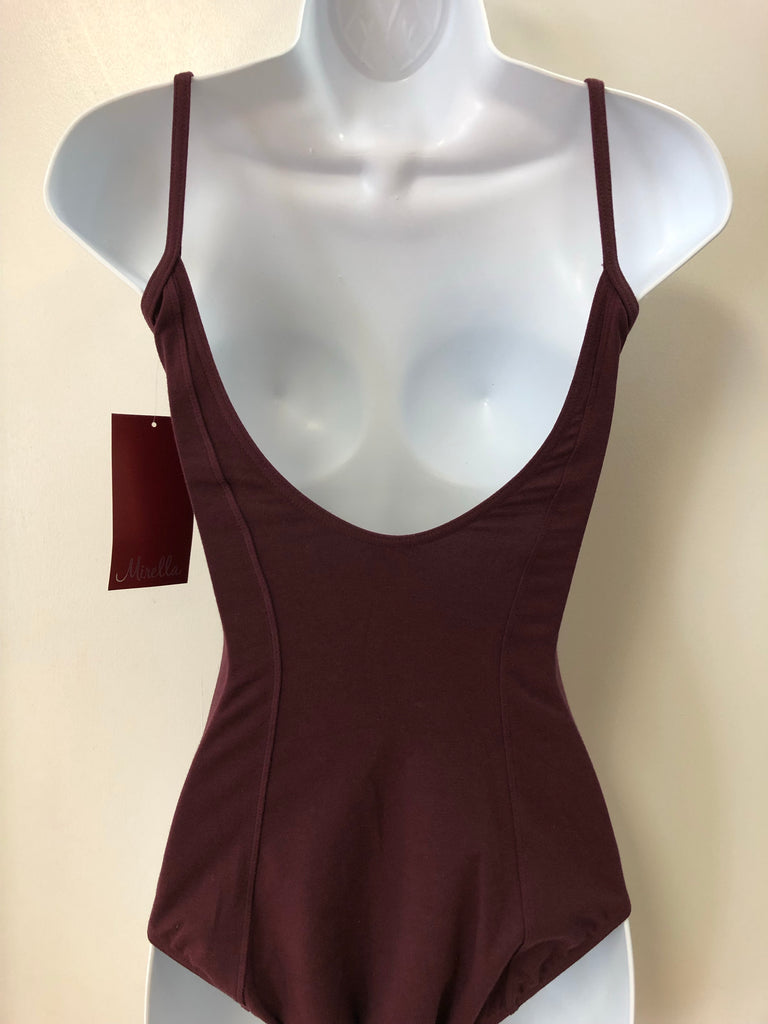 Pinched Seam Camisole Leotard M210L - Burgundy