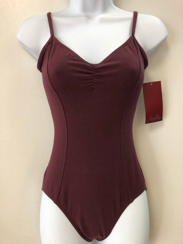 Pinched Seam Camisole Leotard M210L - Burgundy