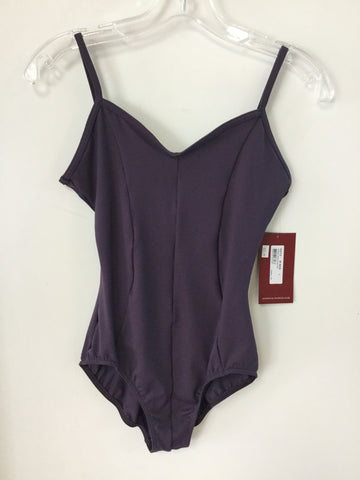 Seamed V Front Camisole Leotard Blackberry M207LD - Adult Large