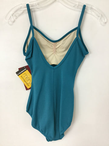 Ad Camisole Leotard with Pinch Front - Adult Small, Turquoise M202LM