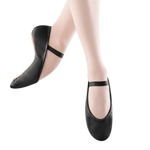 Adult Dansoft Full Sole Leather Ballet (Black) S0205L - Dancer's Wardrobe