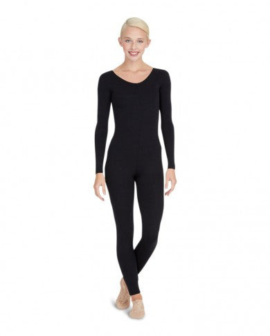 Adult Long Sleeve Unitard (Black) - Dancer's Wardrobe